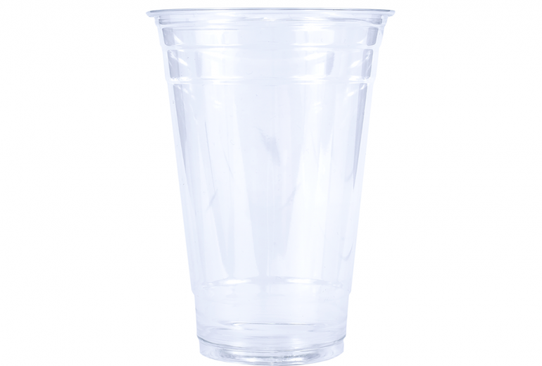 clear plastic PET cup